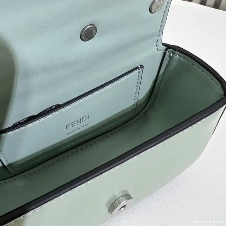 Cheap Green Calf Fendi Nano Bag In Leather F 0630
